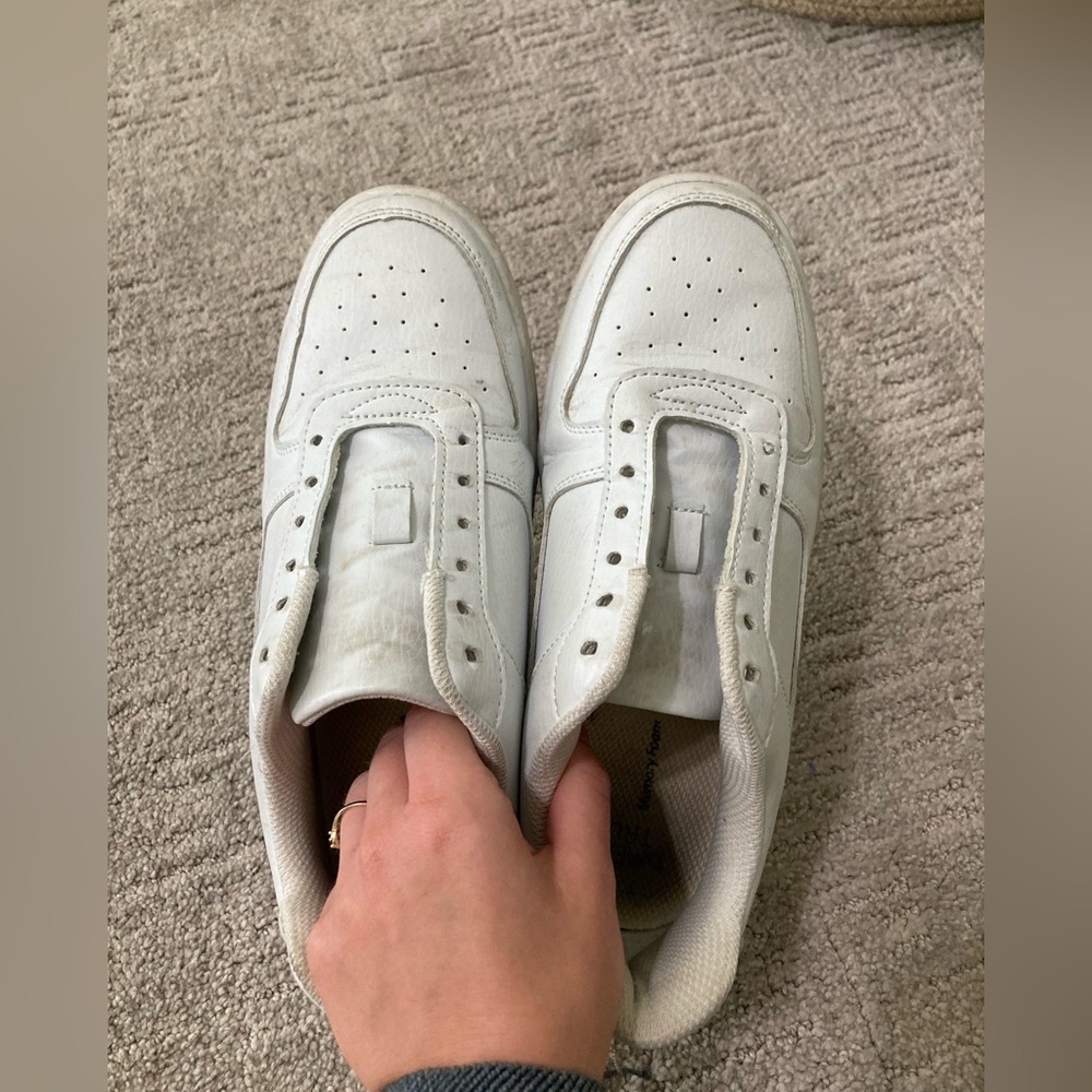 White sneakers